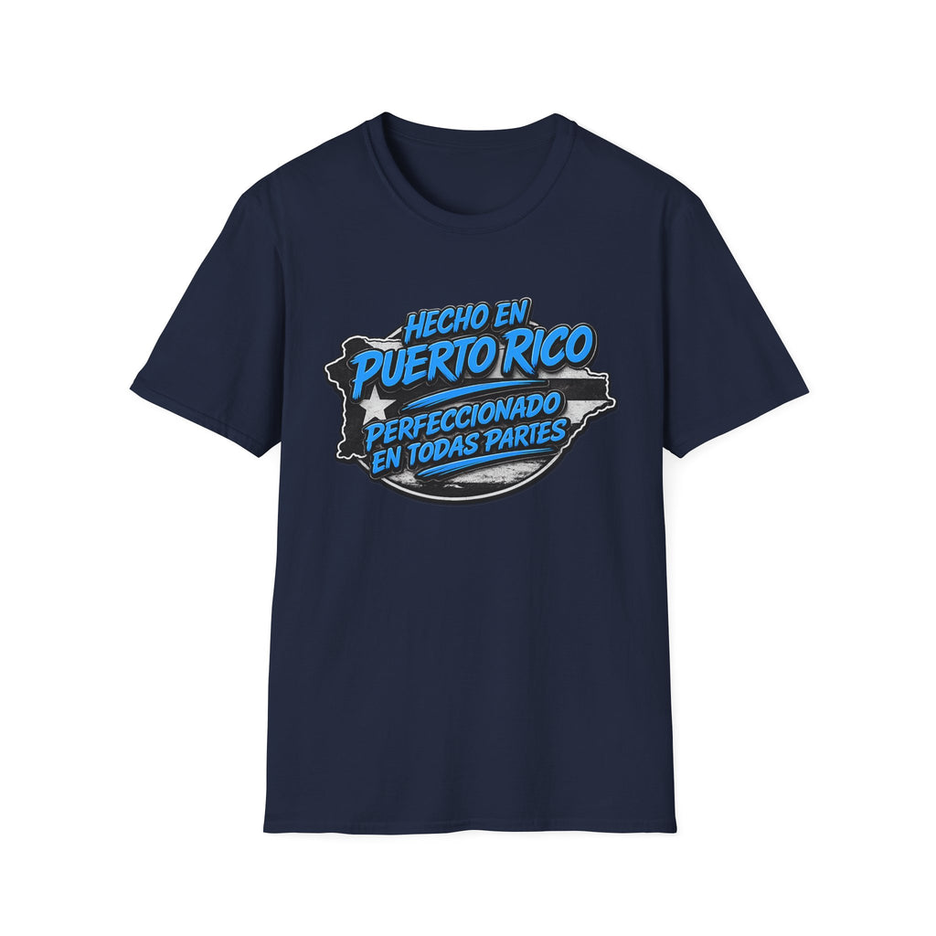 Puerto Rico Tee — "Hecho en Puerto Rico, Perfeccionado en Todas Partes" Graphic T-Shirt