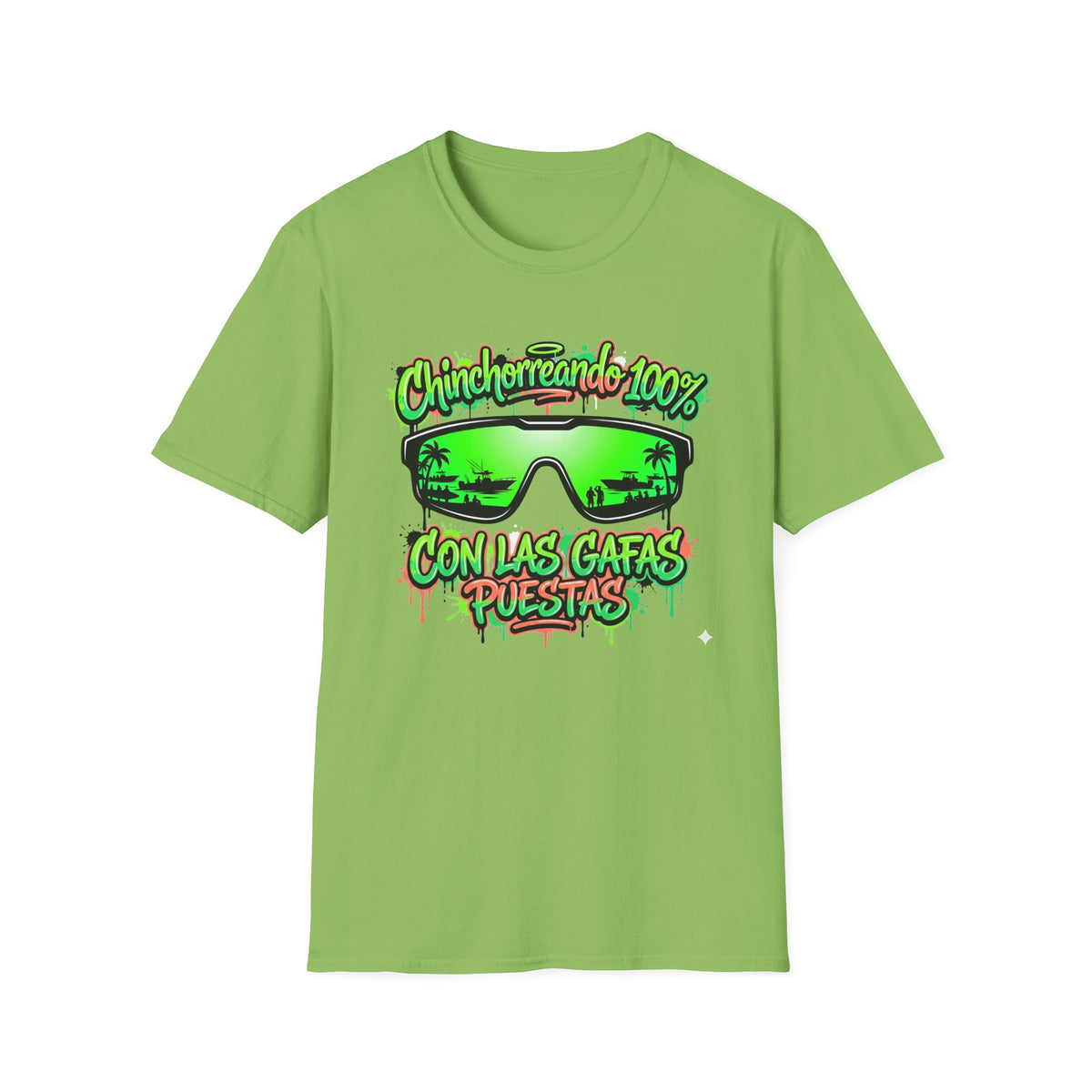 Chinchorreando 100% sunglasses graphic T-Shirt | Spanish beach vibes
