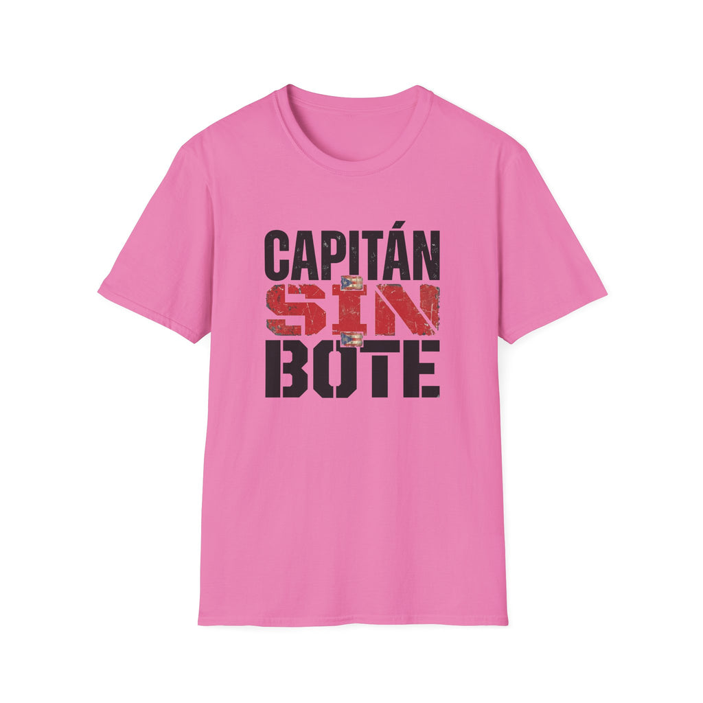 Capitán Sin Bote Graphic T-Shirt — Spanish 'Captain Without a Boat' Casual Tee