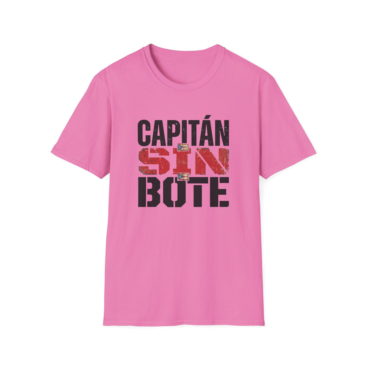 Capitán Sin Bote Graphic T-Shirt — Spanish 'Captain Without a Boat' Casual Tee