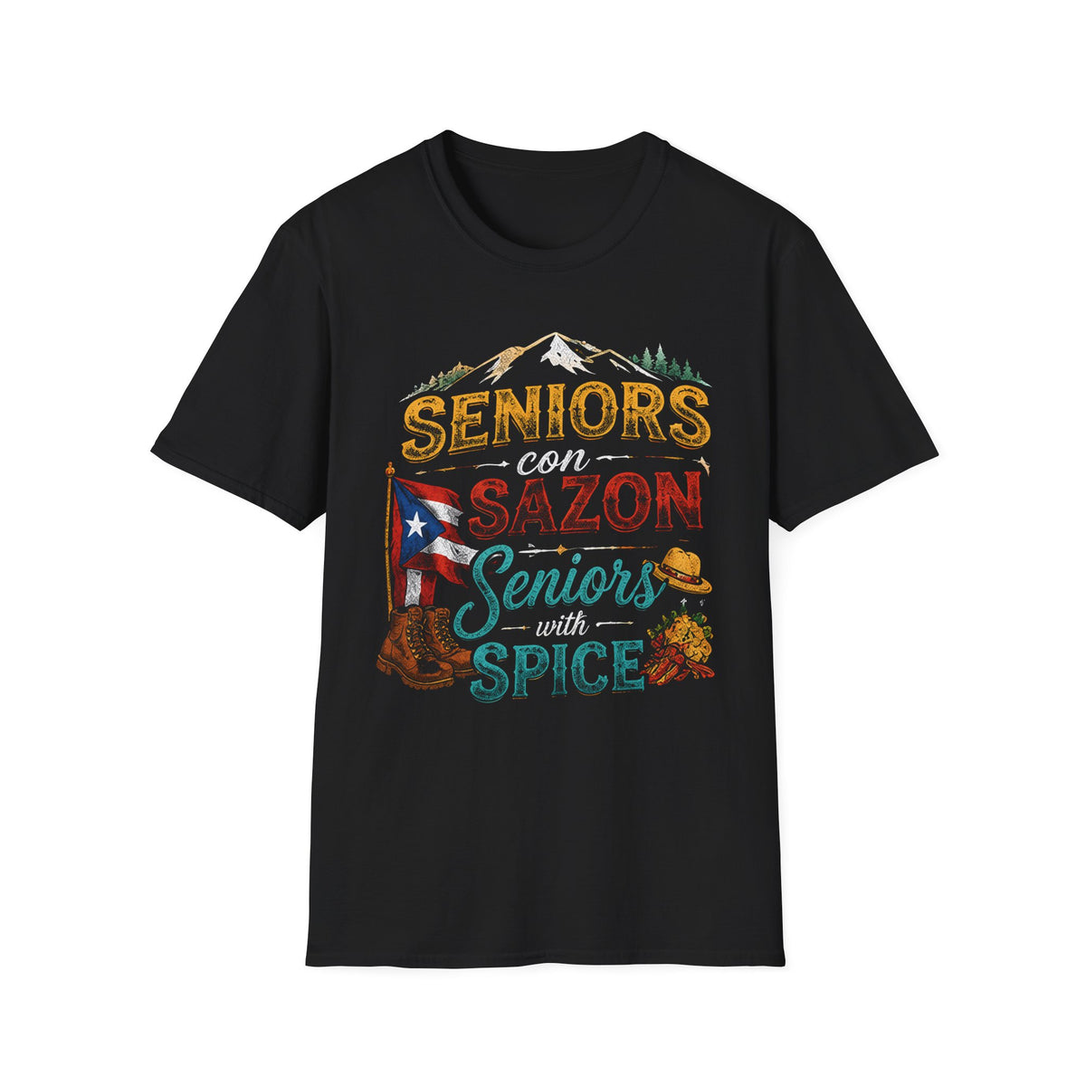 Seniors con Sazón Mountain T-Shirt