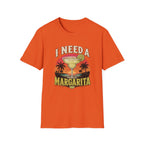I Need A Margarita T-Shirt — Retro Beach Cocktail Tee