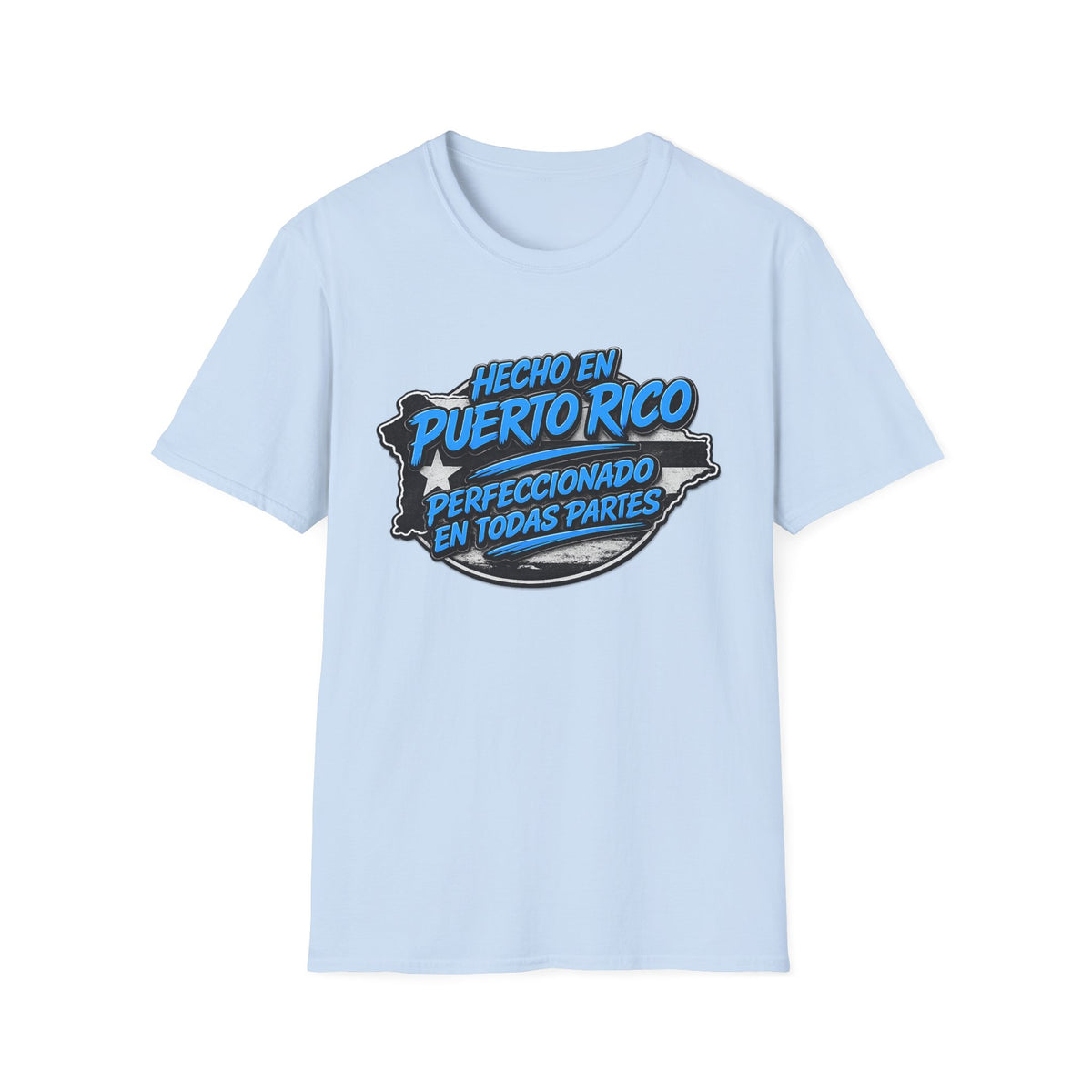 Puerto Rico Tee — "Hecho en Puerto Rico, Perfeccionado en Todas Partes" Graphic T-Shirt