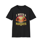 I Need A Margarita T-Shirt — Retro Beach Cocktail Tee