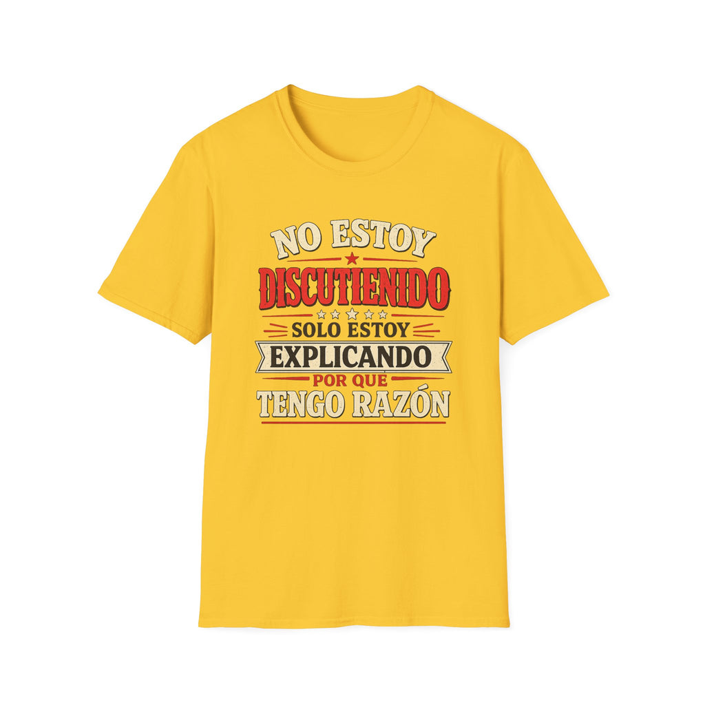 No Estoy Discutiendo Spanish Phrase T‑Shirt — "Solo Estoy Explicando" Graphic Tee