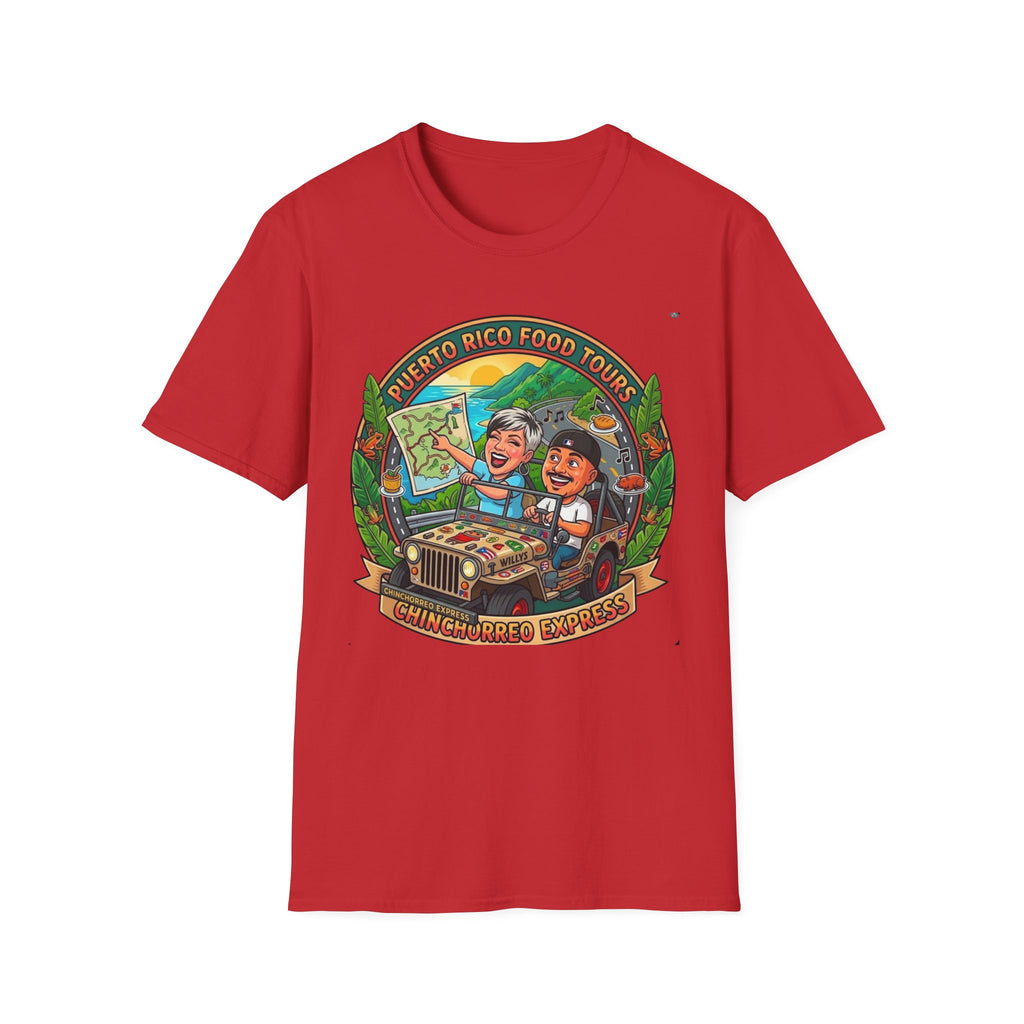 Puerto Rico Food Tours T-Shirt | Map, Tour Guide, Foodie Illustration