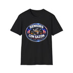 Seniors Con Sazón T-Shirt — Spanish Cooking Pride Tee