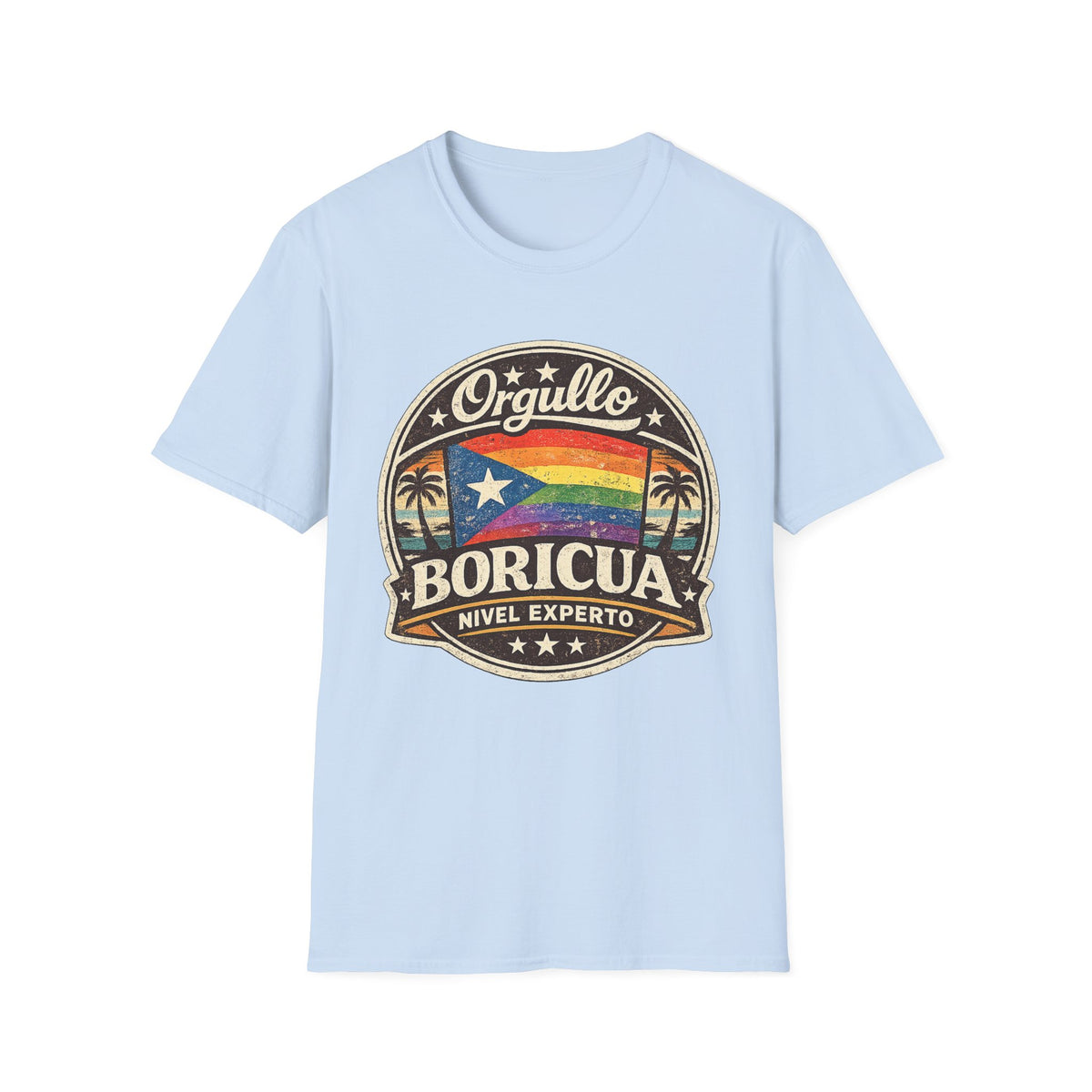 Orgullo Boricua Rainbow Flag T-Shirt — Puerto Rico Pride Tee