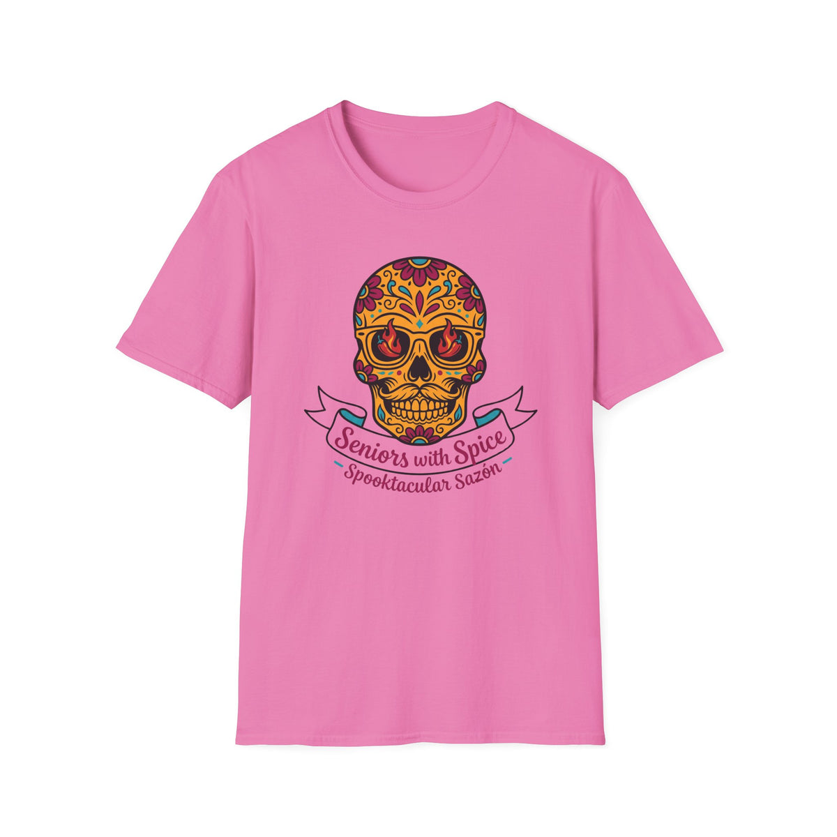 Day of the Dead Skull "Seniors with Spice" T-Shirt