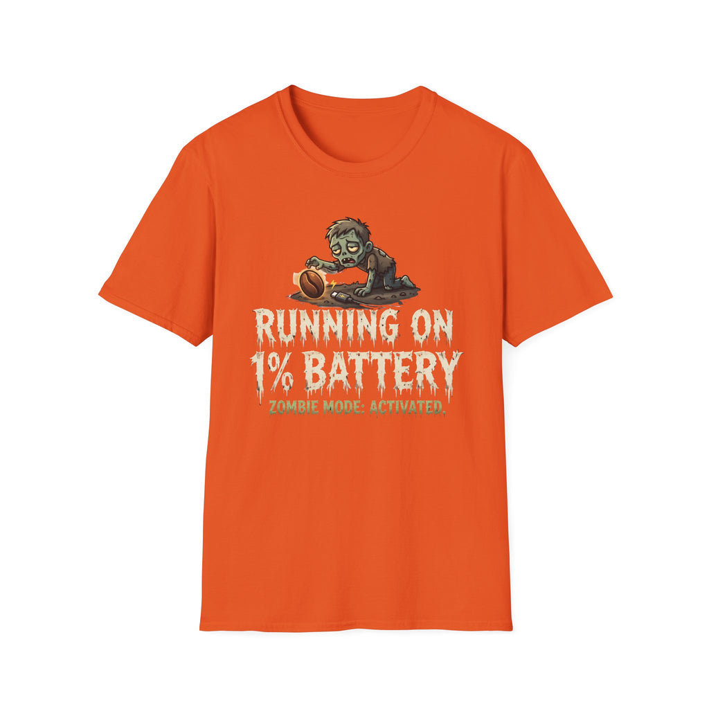 Running On 1% Battery T-Shirt