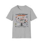 Mapa Oficial La Ruta Del Chinchorreo Moto Clear Background T-Shirt