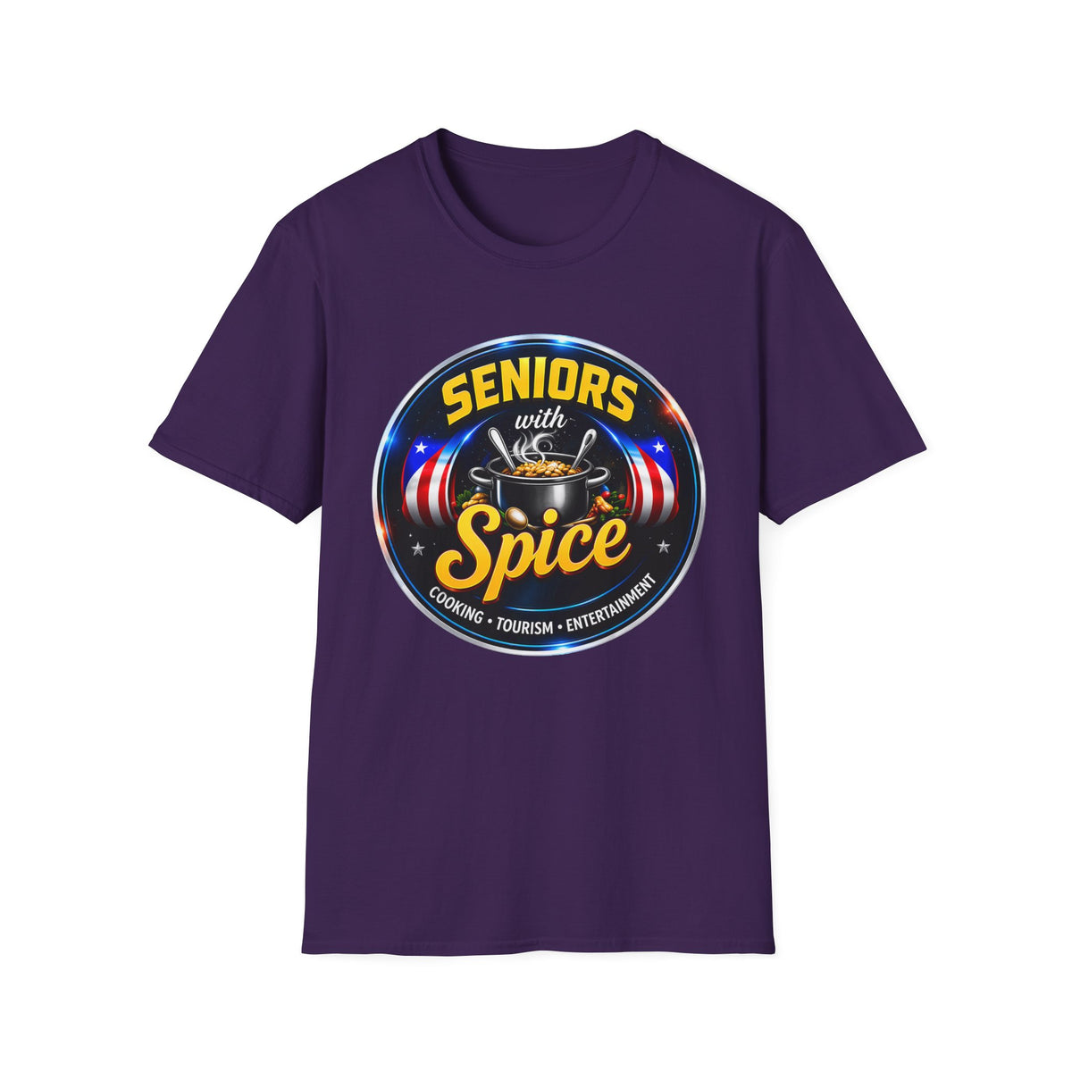 Seniors With Spice Funny Retirement/Grandparents Tee (Seniors With Spice)