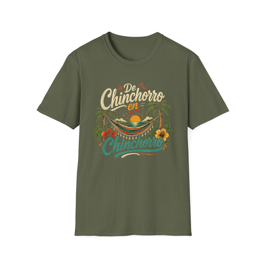 Chinchorro en Chinchorro T-Shirt — Tropical Hammock Sunset Tee