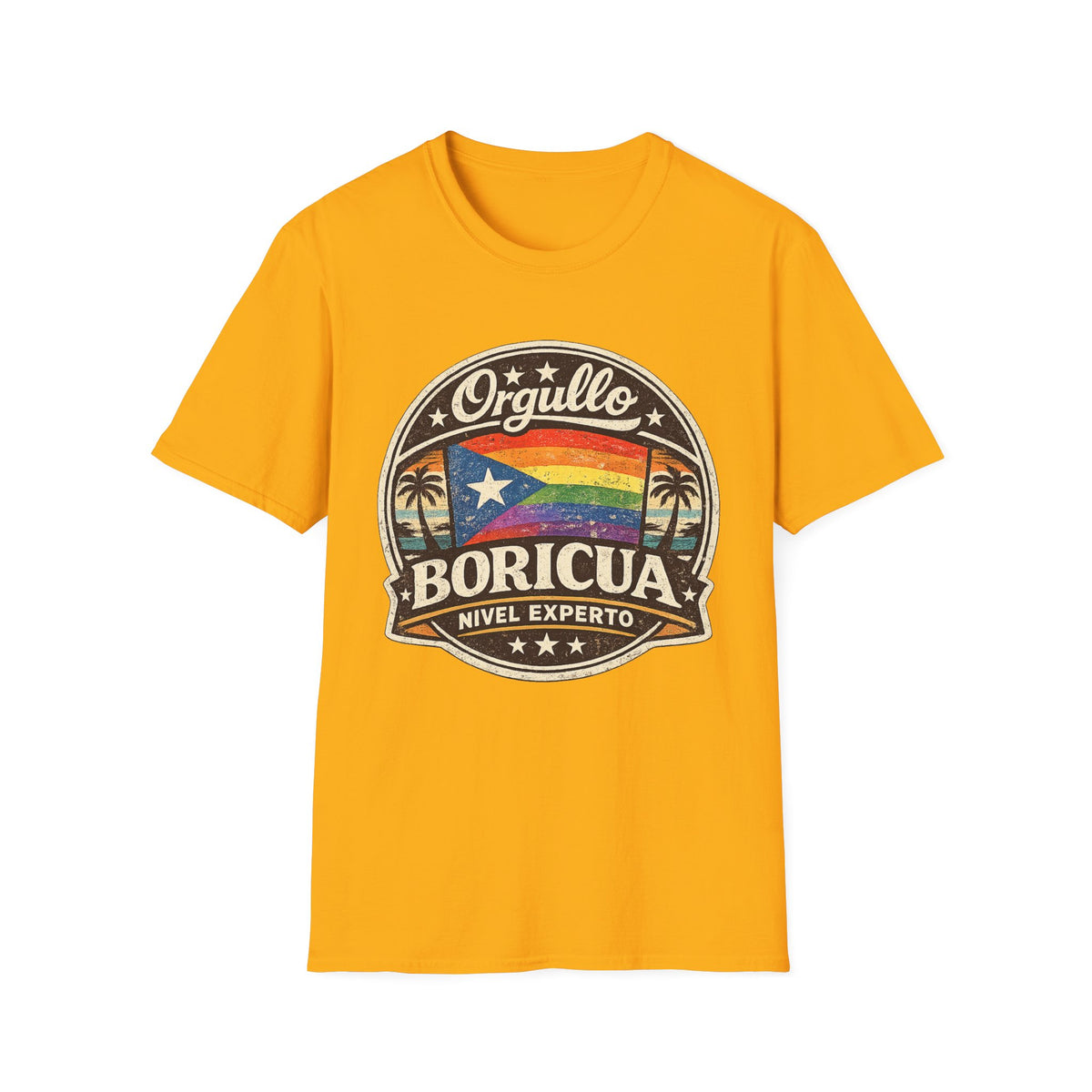 Orgullo Boricua Rainbow Flag T-Shirt — Puerto Rico Pride Tee