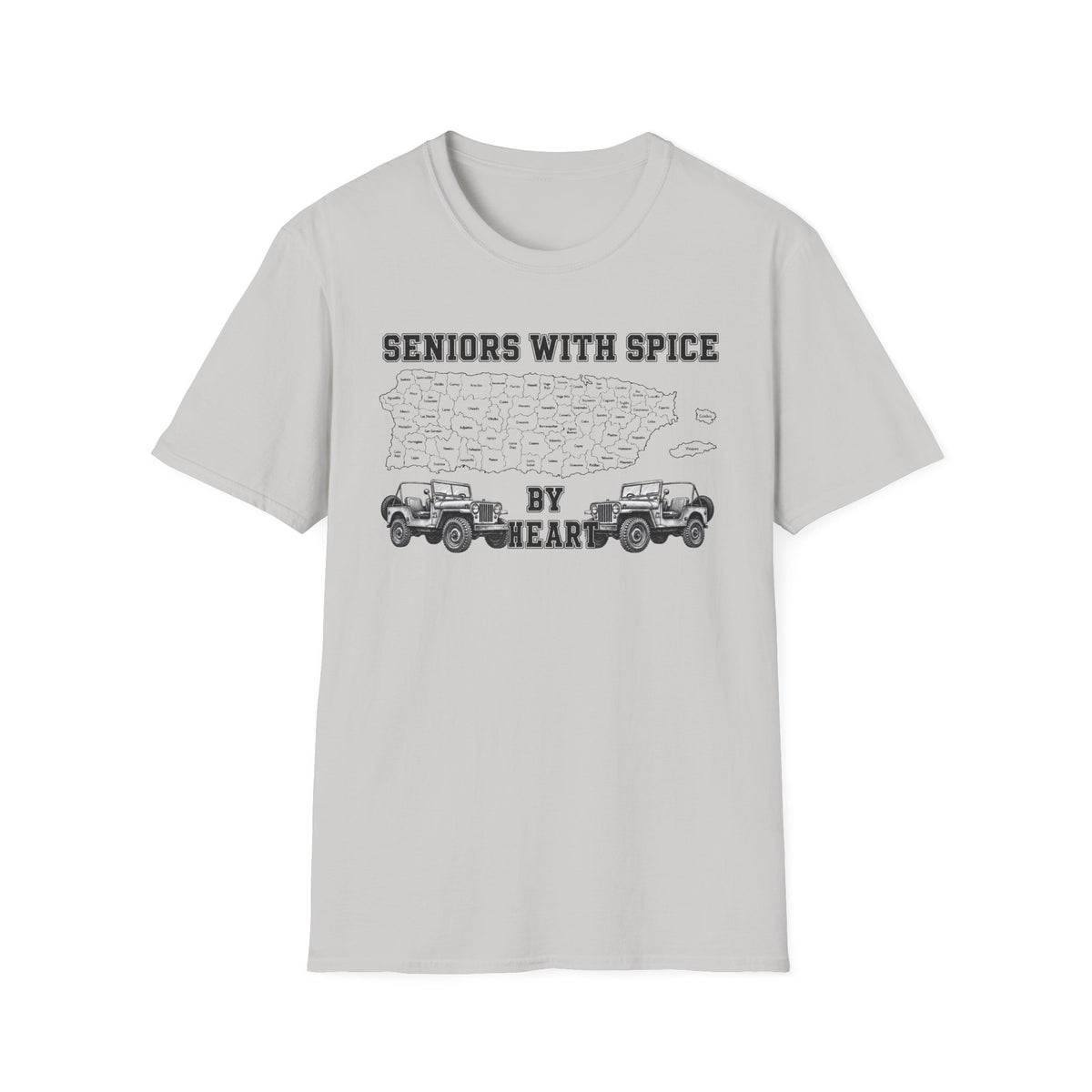 Seniors With Spice Puerto Rico Map  T-Shirt