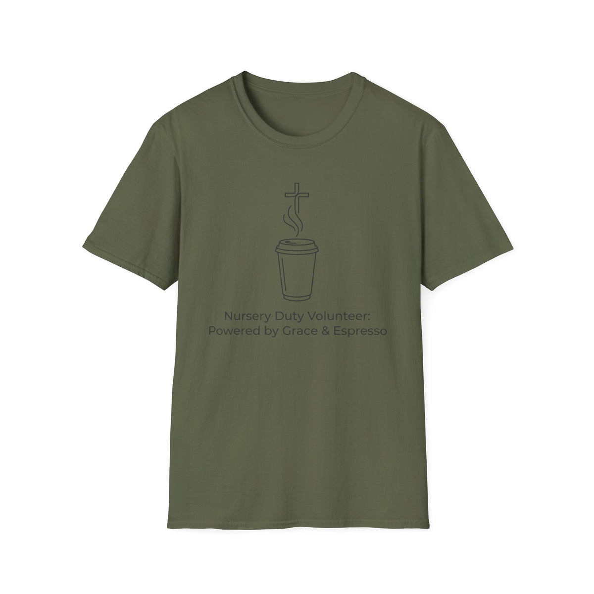 “Powered by Grace & Espresso”  T-Shirt