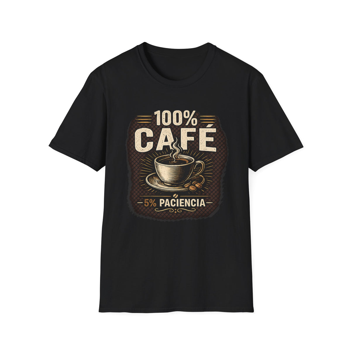 100% Café vintage coffee design T-Shirt | Coffee cup, caffeine lover