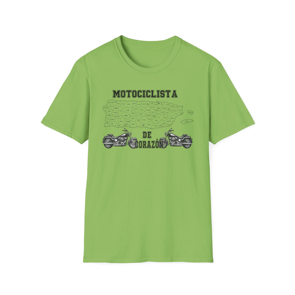 Motorcyclist de Corazón T‑Shirt