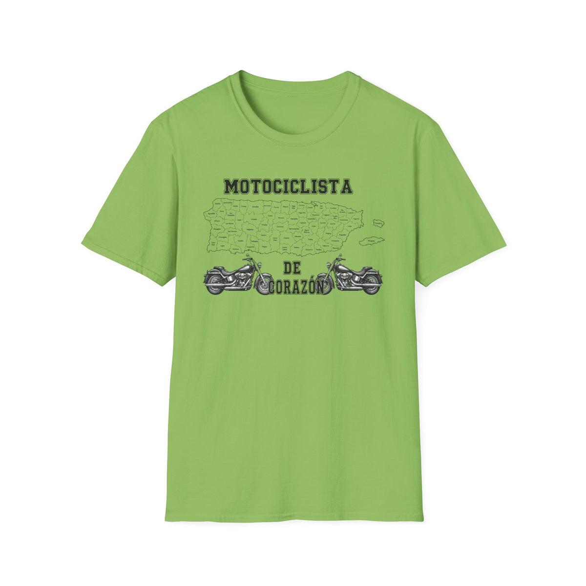 Motorcyclist de Corazón T‑Shirt